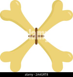 L'icône os magique croisé. Télévision illustration de franchi pour l'icône vecteur os magic web design Illustration de Vecteur