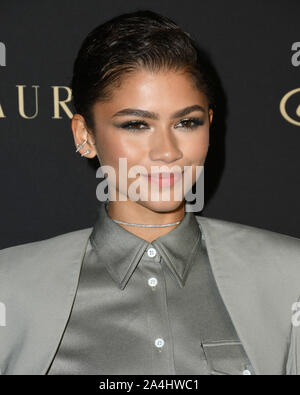 14 octobre 2019, Los Angeles, Californie, USA : 14 octobre 2019 - Los Angeles, Californie - Zendaya. 2019 femmes à Hollywood elle tenue à l'hôtel Beverly Wilshire Four Seasons Hotel. Crédit photo : Birdie Thompson/AdMedia (crédit Image : © Birdie Thompson/AdMedia via Zuma sur le fil) Banque D'Images