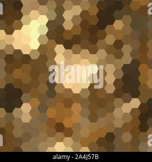 Vector brown hexagones. Résumé Contexte La mise en page pour présentation Illustration de Vecteur