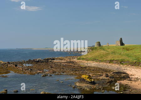 Ruines du château de Newark et des rives, St Monans, Fife 2 Banque D'Images