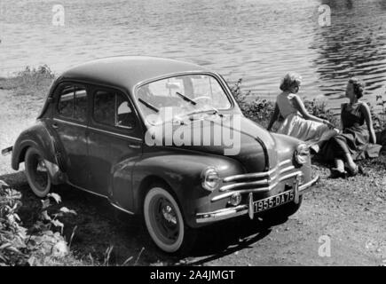 1955 Renault 4CV 750. Banque D'Images