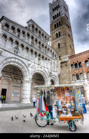 Italie, Toscane, Lucca, la cathédrale de San Martino Banque D'Images