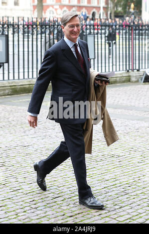 Dominic Grieve, député conservateur de Beaconsfield, arrive pour un service à l'abbaye de Westminster à Londres pour célébrer 750 ans de Édouard le Confesseur de l'église d'origine fut reconstruit sous le règne du Roi Henry III. Banque D'Images