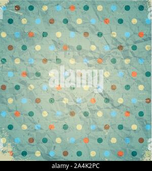 Pois colorés sur le carton Illustration de Vecteur