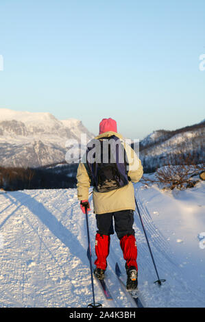 Ski à Hemsedal, Norvège Banque D'Images