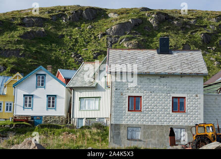 Nyksund dans les Lofoten, dans le Nord de la Norvège Banque D'Images