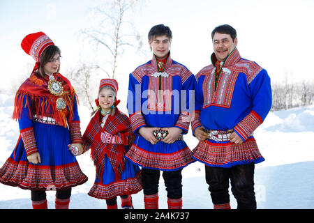 Lapp/Lapons/Laplander/Lapplanders Lapplander/Lapons/Sami//même/samer à Kautokeino, Laponie/Laponie. Banque D'Images