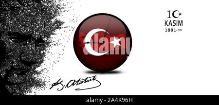 10 novembre KASIM Turquie YaST moment où nous avons cessé d'ancêtres qu'il a perdu Banque D'Images