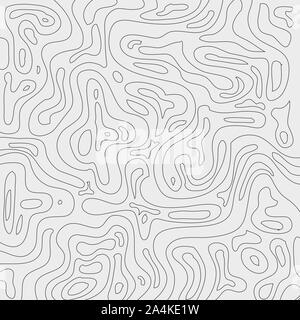 Les lignes de contour topographique carte fond noir et blanc. La topographie géographique Terrain zone de ligne. Vector illustration Illustration de Vecteur