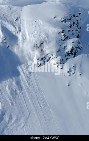 Ski de randonne dans la partie occidentale de la Norvège Banque D'Images