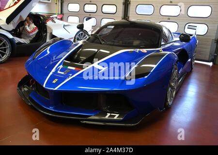 MUGELLO, ITALIE - Le 26 octobre 2017 : Ferrari FXX-K au cours de Finali Mondiali Ferrrari 2017 XX - Programmes en circuit du Mugello. L'Italie. Banque D'Images