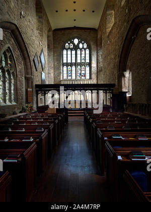 Little Malvern Priory se trouve dans le village de Little Malvern près de Malvern, Worcestershire, était auparavant un monastère bénédictin c. 1171-1537. Banque D'Images