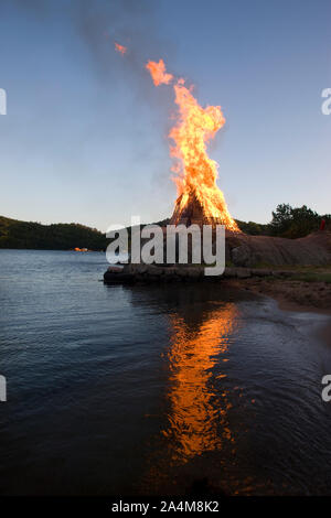 Midsummer Eve à SÃ'num près de Mandal Banque D'Images
