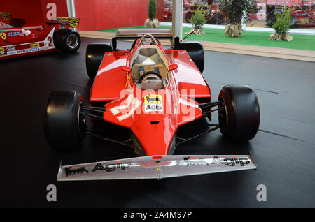 MUGELLO, IL, Octobre, 2017 : Ferrari F1 126 CK 1981 de Gilles Villeneuve et Didier Pironi au paddock de spectacle anniversaire Ferrari au Mugello 1947-2017 Banque D'Images