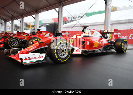 MUGELLO, IL, Octobre, 2017 : Ferrari F1 SF16-H 2016 au paddock show de Ferrari Anniversaire 1947-2017 dans le Mugello Circuit à Finali Mondiali Ferrari 2017 Banque D'Images