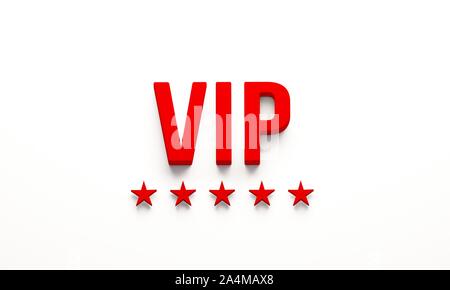 Carte VIP pass. Illustration 3D Render Banque D'Images