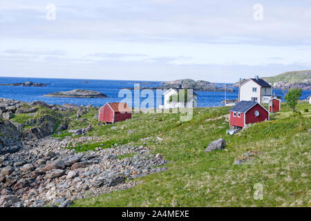 Nyksund dans les Lofoten, dans le Nord de la Norvège Banque D'Images