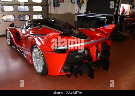 MUGELLO, ITALIE - Le 26 octobre 2017 : Ferrari FXX-K au cours de Finali Mondiali Ferrrari 2017. XX Programmes en circuit du Mugello. Banque D'Images