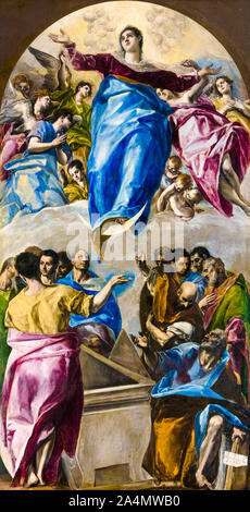 El Greco, l'Assomption de la Vierge, peinture, 1597-1599 Banque D'Images