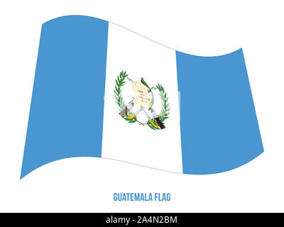 Guatemala Drapeaux Vector Illustration sur fond blanc. Guatemala drapeau national. Banque D'Images