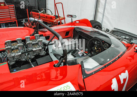 Lola T70 au padock du circuit Boavista Banque D'Images