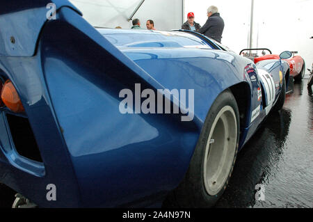 Lola T70 au padock du circuit Boavista Banque D'Images