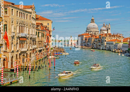 Le Grand Canal à Venise, Italie. Banque D'Images