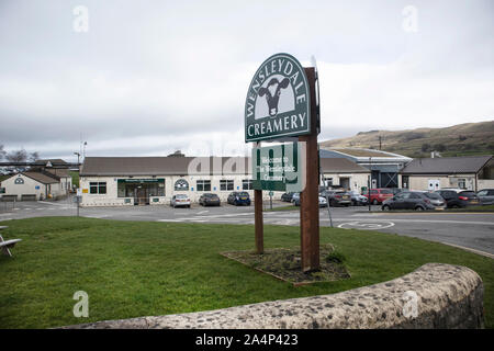 Wensleydale Creamery à Hawes, Yorkshire du Nord Banque D'Images