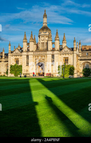 Kings College de Cambridge - Gatehouse et Porters Lodge de Kings College, Université de Cambridge Banque D'Images