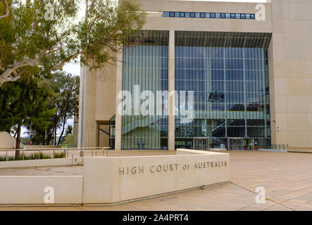 La Haute Cour d'Australie, Triangle parlementaire, Canberra, Territoire de la capitale australienne, Australie Banque D'Images