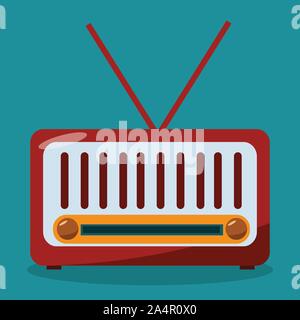 Radio vintage vector illustration Illustration de Vecteur