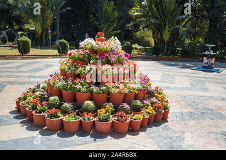 Saheliyon Ki Bari jardin ou cour de la Maidens dans Udaipur. Le Rajasthan. L'Inde Banque D'Images