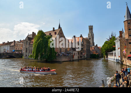 Bruges, Belgique - 22 juin 2019 : le bourg de Bruges. Banque D'Images