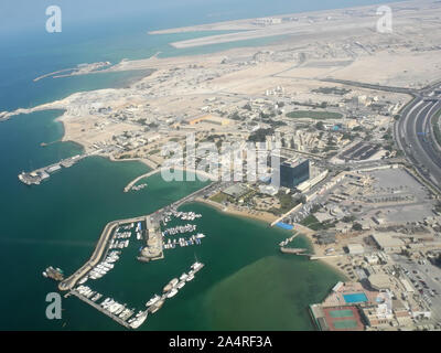 Paysage de Doha, Qatar Banque D'Images