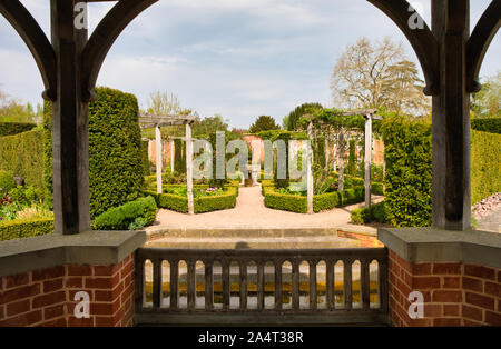 Jardins Du Château De Hampton Court, Herefordshire, Angleterre Banque D'Images