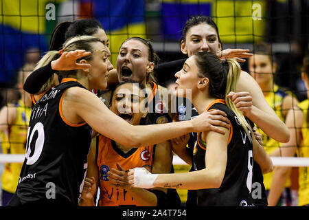 Vittoria d'Eczacibasi Istanbul le Imoco Imoco Conegliano Conegliano au cours de volley vs Eczacibasi Istanbul - Quart de finale, Trévise, Italie, 13 mars 20 Banque D'Images