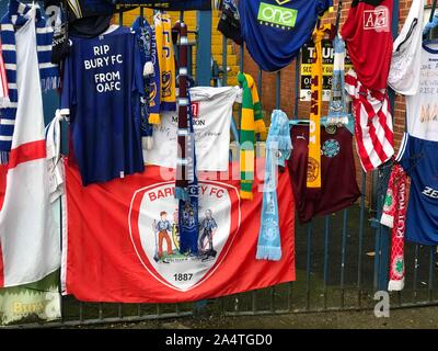 Bury, Lancashire, Royaume-Uni. 15 octobre 2019, Bury Football Club, Domaine La Lane, Bury, Lancashire, Royaume-Uni. Bury Football Club font face à la décision de la Haute Cour de Londres. Credit : crédit : matt Pennington / PennPix/Alamy Live News Banque D'Images