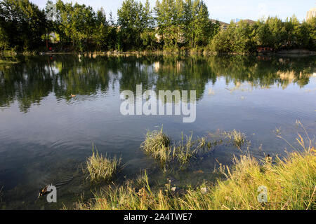 Anchorage, Alaska / USA - Août 08, 2019 : La rivière à Anchorage, Anchorage, Alaska, USA Banque D'Images