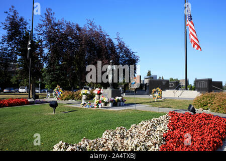 Anchorage, Alaska / USA - 08 août 2019 : monument commémoratif des anciens combattants d'Anchorage, Anchorage, Alaska, USA Banque D'Images