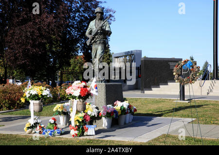 Anchorage, Alaska / USA - 08 août 2019 : monument commémoratif des anciens combattants d'Anchorage, Anchorage, Alaska, USA Banque D'Images