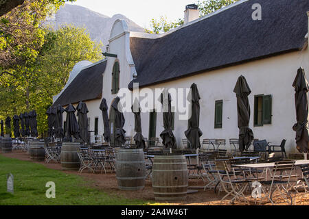 Jonkershuis au restaurant Constantia Groot Constantia Wine Estate, Cape Town, Afrique du Sud. Banque D'Images