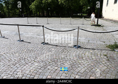 Linköping, Suède 20140517 La princesse Victoria, Prince Daniel et la princesse Estelle sont accueillis à l'Östergötland et le château de Linköping. La princesse Estelle est duchesse d'Östergötland et visite son paysage pour la première fois.Photo Jeppe Gustafsson Banque D'Images