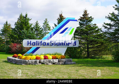HALIFAX, Nouvelle-Écosse -5 oct 2019- Vue de l'aéroport international Stanfield d'Halifax (YHZ) à Halifax, Nouvelle-Écosse, Canada. Banque D'Images