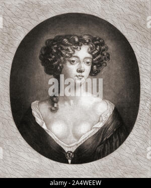 Louise Renée de Penancoët de Kérouaille, duchesse de Portsmouth, 1649 - 1734. Né français maîtresse du roi Charles II d'Angleterre. Banque D'Images