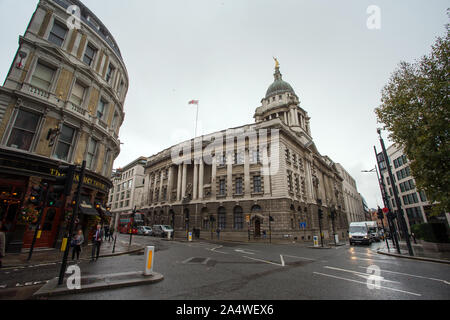 Old Bailey GV Vue générale, Londres. Banque D'Images