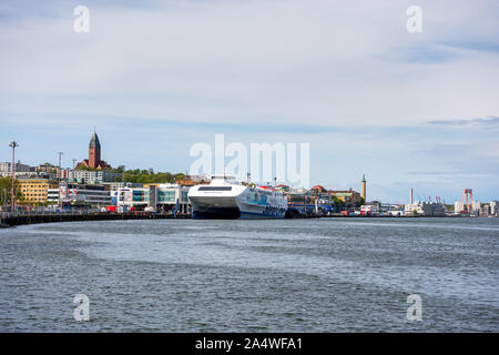 De beaux bâtiments, monuments et au port de Göteborg, le port le plus important dans les pays nordiques, avec plus de 11 000 visites de navires par année de ove Banque D'Images