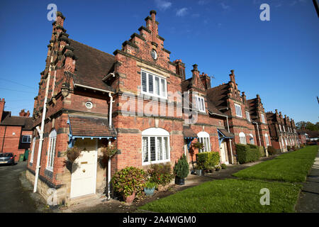 27 rue du bois des maisons mitoyennes par Grayson et ould Port Sunlight England UK Banque D'Images