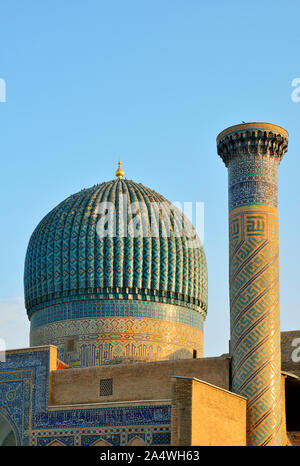 Gur-e Amir-mausolée de l'Asian conquérant Tamerlan (également connu sous le nom de Tamerlan, 1336-1405). Il a une place très importante dans l'histoire de l'Persian-Mongol Banque D'Images