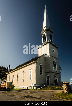 Eglise de Saint Joachim - Fabrique de Tourelle   Sainte-Anne-des-Monts, Québec, CA Banque D'Images