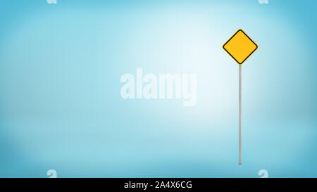 Le rendu 3D d'un métallique fermé vieux coffre-fort avec une roue sur fond bleu. Banque D'Images